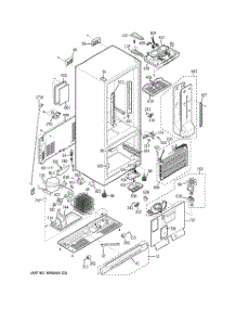 02 - Cabinet parts for Ge Refrigerator GDL22KCWASS from AppliancePartsPros.com