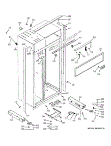 10 - Case Parts parts for Ge Refrigerator ZISS420NMB from AppliancePartsPros.com