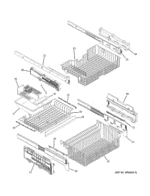 04 - Freezer Shelves parts for Ge Refrigerator PGCS1NFXBSS from AppliancePartsPros.com