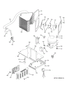 02 - Sealed System & Mother Board parts for Ge Refrigerator ZISS420NMA from AppliancePartsPros.com