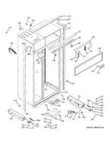 10 - Case Parts parts for Ge Refrigerator ZISS420NRKSS from AppliancePartsPros.com