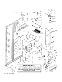 08 - Fresh Food Section parts for Ge Refrigerator PCF25NGWCBB from AppliancePartsPros.com