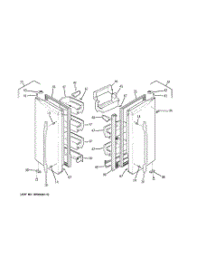 02 - Fresh Food Doors parts for Ge Refrigerator PGCS1NFXASS from AppliancePartsPros.com