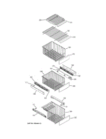 06 - Freezer Shelves parts for Ge Refrigerator PSK29NGNCCCC from AppliancePartsPros.com