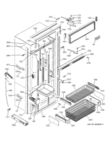 03 - Freezer Section, Trim & Components parts for Ge Refrigerator ZIC360NRERH from AppliancePartsPros.com