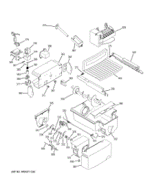 07 - Ice Maker & Dispenser parts for Ge Refrigerator PSK29NGSDCCC from AppliancePartsPros.com