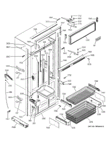 03 - Freezer Section, Trim & Components parts for Ge Refrigerator ZIC360NRBRH from AppliancePartsPros.com