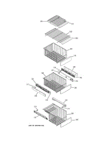 06 - Freezer Shelves parts for Ge Refrigerator PSK27SGSDCSS from AppliancePartsPros.com