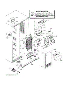 04 - Freezer Section parts for Ge Refrigerator PSK27NHWACCC from AppliancePartsPros.com