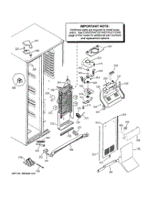 04 - Freezer Section parts for Ge Refrigerator PSE27NHWACWW from AppliancePartsPros.com