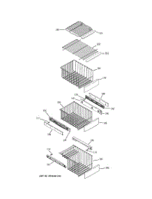 06 - Freezer Shelves parts for Ge Refrigerator PSK29NHSECWW from AppliancePartsPros.com