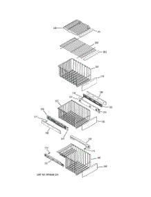 06 - Freezer Shelves parts for Ge Refrigerator PSS26MSTESS from AppliancePartsPros.com