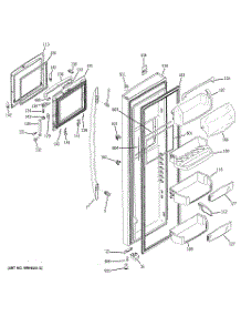 03 - Fresh Food Door parts for Ge Refrigerator PSS26SHRASS from AppliancePartsPros.com
