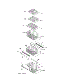06 - Freezer Shelves parts for Ge Refrigerator PSS26MGTBWW from AppliancePartsPros.com