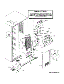 04 - Freezer Section parts for Ge Refrigerator PSI23SGRDSV from AppliancePartsPros.com