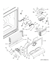 02 - Freezer Section parts for Ge Refrigerator PFCF1NJXACC from AppliancePartsPros.com
