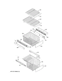 06 - Freezer Shelves parts for Ge Refrigerator PCK23NHSDFCC from AppliancePartsPros.com