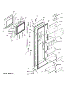 03 - Fresh Food Door parts for Ge Refrigerator PSE29NHWACSS from AppliancePartsPros.com