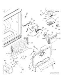 02 - Freezer Section parts for Ge Refrigerator PDCS1NBXARSS from AppliancePartsPros.com