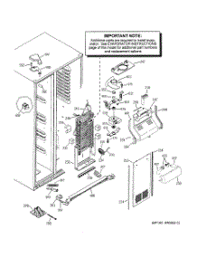 04 - Freezer Section parts for Ge Refrigerator PSS26MGTDWW from AppliancePartsPros.com