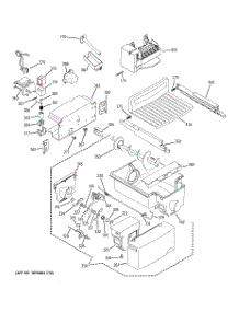 06 - Ice Maker & Dispenser parts for Ge Refrigerator PSK27MHSDCCC from AppliancePartsPros.com