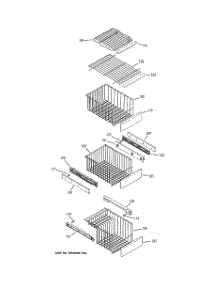 06 - Freezer Shelves parts for Ge Refrigerator PSK29NGSECCC from AppliancePartsPros.com