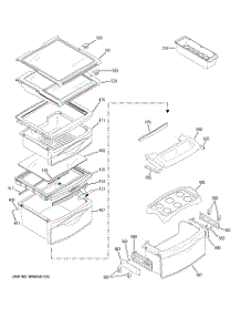 09 - Fresh Food Shelves parts for Ge Refrigerator PSK29NGSECCC from AppliancePartsPros.com