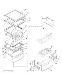 09 - Fresh Food Shelves parts for Ge Refrigerator PSS26SHTGSS from AppliancePartsPros.com