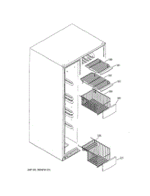 05 - Freezer Shelves parts for Ge Refrigerator PSK27MGNCCCC from AppliancePartsPros.com