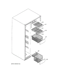 05 - Freezer Shelves parts for Ge Refrigerator PSK27MHWACCC from AppliancePartsPros.com