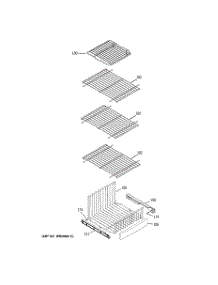 05 - Freezer Shelves parts for Ge Refrigerator GSHL6PHXBELS from AppliancePartsPros.com