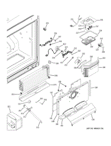 02 - Freezer Section parts for Ge Refrigerator PDCE1NBWADSS from AppliancePartsPros.com