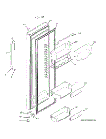 02 - Fresh Food Door parts for Ge Refrigerator GSHS5PGXAESS from AppliancePartsPros.com
