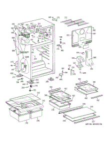 02 - Cabinet parts for Ge Refrigerator GTS18HCSBRCC from AppliancePartsPros.com