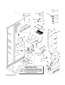 07 - Fresh Food Section parts for Ge Refrigerator PJE25MGTFFKB from AppliancePartsPros.com
