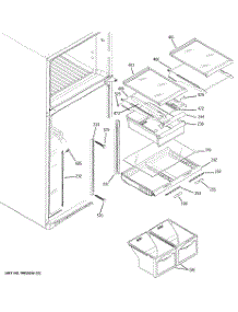 05 - Fresh Food Shelves parts for Ge Refrigerator PTS18SHSXRSS from AppliancePartsPros.com