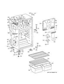 02 - Cabinet parts for Ge Refrigerator GTS18CCSBLWW from AppliancePartsPros.com
