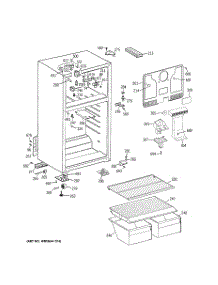 02 - Cabinet parts for Ge Refrigerator GTS18CBSBRCC from AppliancePartsPros.com