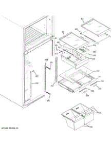 05 - Fresh Food Shelves parts for Ge Refrigerator GTH18KBXARWW from AppliancePartsPros.com