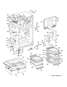 02 - Cabinet parts for Ge Refrigerator GTS18XCSBRWW from AppliancePartsPros.com