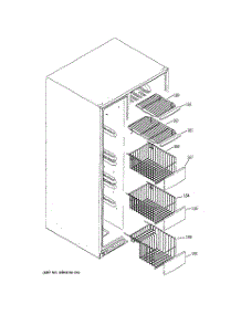 05 - Freezer Shelves parts for Ge Refrigerator PSS26MGPAWW from AppliancePartsPros.com