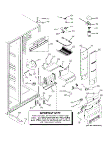 07 - Fresh Food Section parts for Ge Refrigerator PHE25MGTEFWW from AppliancePartsPros.com