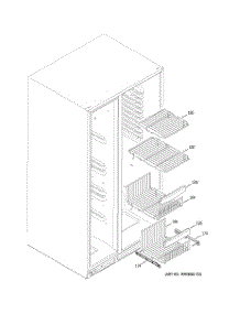 05 - Freezer Shelves parts for Ge Refrigerator PSS26LGRACC from AppliancePartsPros.com