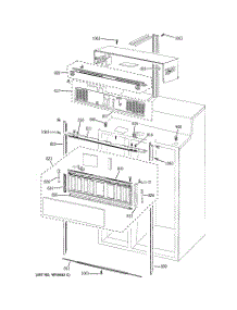 09 - Cabinet (1) parts for Ge Refrigerator PSB48LGRABV from AppliancePartsPros.com