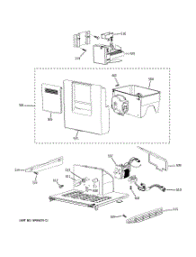 06 - Ice Maker & Dispenser parts for Ge Refrigerator PSB42LGRAWV from AppliancePartsPros.com