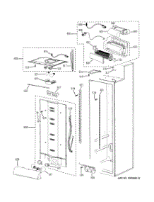 07 - Fresh Food Section parts for Ge Refrigerator PSB42LGRAWV from AppliancePartsPros.com