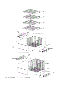 05 - Freezer Shelves parts for Ge Refrigerator PSB48LSRABV from AppliancePartsPros.com