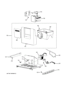 06 - Ice Maker & Dispenser parts for Ge Refrigerator PSB48LSRABV from AppliancePartsPros.com