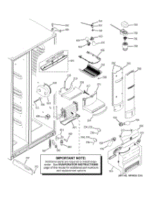 08 - Fresh Food Section parts for Ge Refrigerator PJE25PGTAFKB from AppliancePartsPros.com
