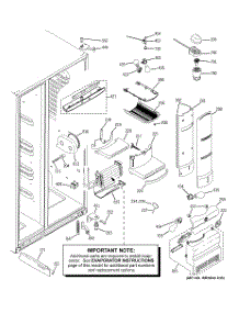 07 - Fresh Food Section parts for Ge Refrigerator PJE25MGTAFKB from AppliancePartsPros.com